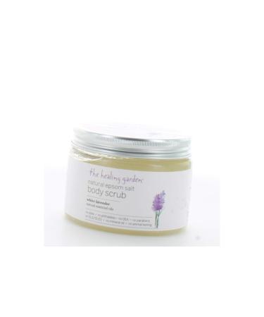 The Healing Garden White Lavender Epsom Salt Scrub 16 oz