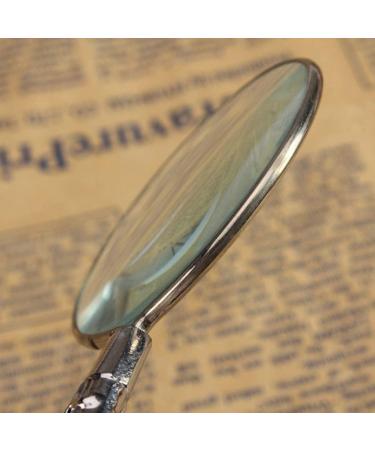 Magnifier Portable 45Mm European Flower Handle Hand-Held Full Metal Crafts Magnifying Glass Lofty Ambition - Buy Online on GoSupps.com