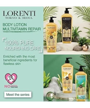 Lorenti Body Cream Lotion | Honey & Milk Body Lotion | Ultra Nourishing Multi Vitamin Repair 400ml - Buy Online on GoSupps.com