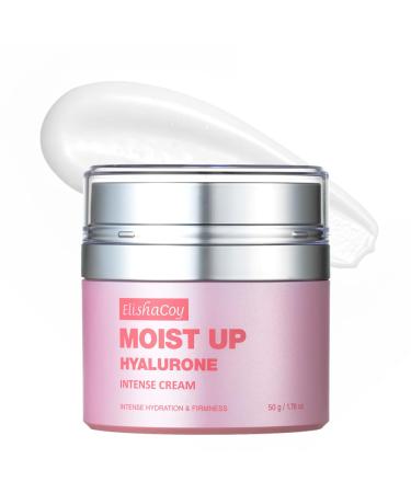 Elishacoy | Moist Up Hyalurone Intense Cream Deep Hydration & Barrier Repair Moisturizer With 8 Types of Hyaluronic Acid + 6 Collagen Complex Ceramide Capsules Vegan Formula 50g (1.76 oz)