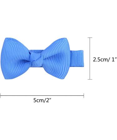KODASW Colorful Hair Clip Bow Hair Barrettes Ribbon Clips 25 Colors- Infant Daily Hair Barrette Ponytail Decors 25 Kinds Polyester - Buy Online on GoSupps.com