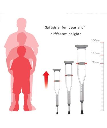 GagalU Crutches for Adults Underarm Crutches for Adjustable Durable Thicken Aluminum Alloy Underarm Axilla Crutches Mobility Aid in Home Hospital Outdoor Adjustable Walking St - Buy Online on GoSupps.com