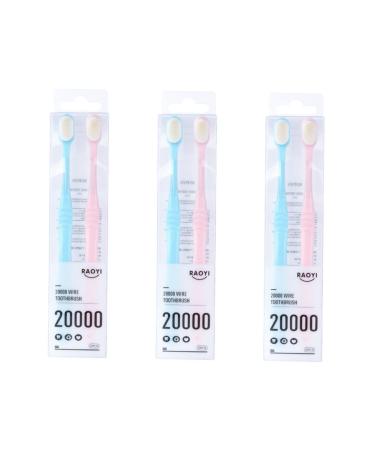 Clispeed 6 STK Bulk toothbrushes Extra soft toothbrush deep-purity toothbrush.