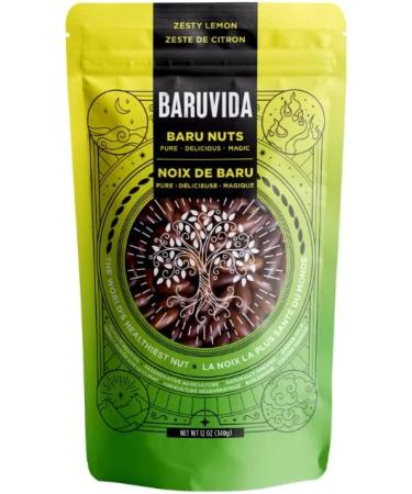 Baruvida Baru Nuts Zesty Lemon Flavour | World's Healthiest Nut | Crunchy and Delicious | Healthy Snack | High Protein Lowest Fat and Lowest Calorie Nut | Suitable for Vegan Gluten Free Keto Peanut Free | Naturally Non GMO | SUPERFOOD with SUPER TASTE | 3 - Buy Online on GoSupps.com