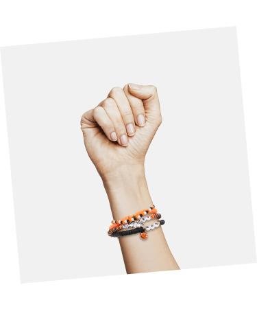 COHEALI 1 Set Bracelets Aesthetic Halloween Bead Bracelets Elastic Bracelet Charm Bracelets Decorative Beaded Bracelet Beads Bracelet for Women Wrist Decor Miss Polymer Clay Letter Jewelry - Buy Online on GoSupps.com