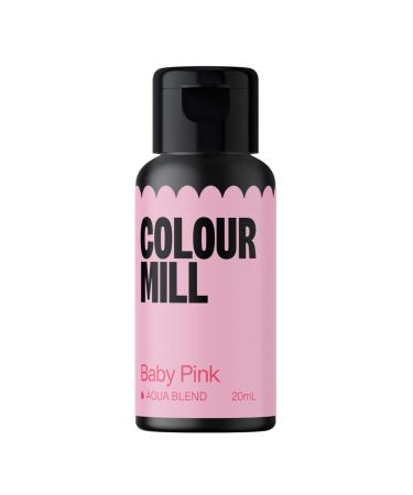Color Mill Aqua Blend Food coloring on water -based baby pink - food color very intense highly concentrated vegan - 20 ml baby pink 20 ml