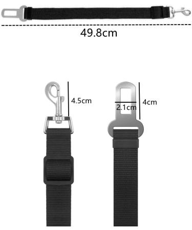 Dog Harness Seat Belt Dog Seat Buckle Clip Car Seat Belt Adjustable Car Harness Restraint Attachment Clip Pet Seat Belt Pet Travel Accessories for Dogs Cats - Buy Online on GoSupps.com