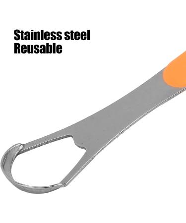 Tongue Cleaning Tool Set - 2 Stainless Steel Scrapers for Refreshing Breath | Oral Care & Hygiene with Storage Boxes - Buy Online on GoSupps.com