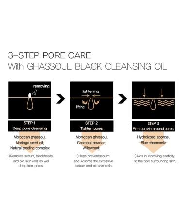 Buy IASO Ghassoul Black Cleansing Oil 7.76oz | Remove Blackheads & Makeup | Best Cleansing Oil for Face - Buy Online on GoSupps.com