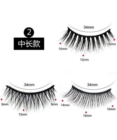  NO GLUE NO MAGNENT 3 Differt Pairs Makeup Magic Eyeliner Lashes Set Tweezer Handmade Natural And Dramatic Look False Eyelashes Eye Lashes Extension (02) - Buy Online on GoSupps.com