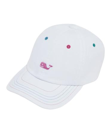 vineyard vines Girls' Rainbow Pop Hat, White Cap