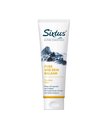 Sixtus Foot and Leg Balm with Shea Butter and Evening Primrose Oil - Intensive care for elastic and supple skin - 125 ml