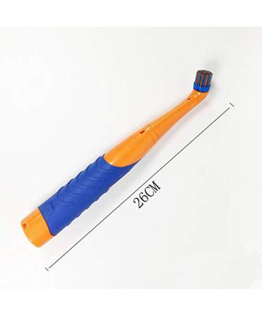 Household Sonic Electric Cleaning Brush Power Scrubber with All Purpose 4 Brush Head Dirt Oil Dust Cleaner (Orange) - Buy Online on GoSupps.com