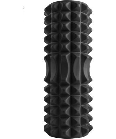 Fascia Roll 12cm | EVA Foam Pilates Yoga Massage | Black 33 cm - Perfect for Recovery - Buy Online on GoSupps.com