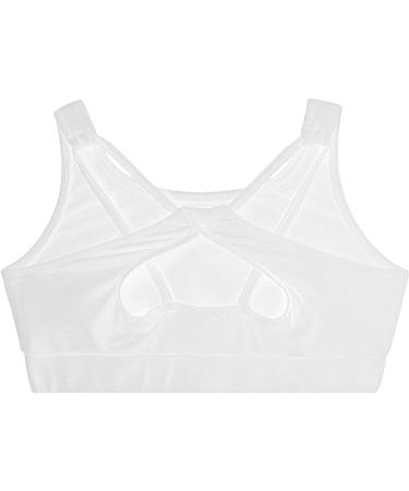 EasyForever Kids Girls White Athletic Sport Bra | Strappy Back | Gym Dance Gymnastics Tank Top - Buy Online on GoSupps.com