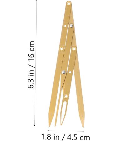 NOLITOY Eyebrow Scale Lady Tools Make up Kit Gauge Ruler Eyebrow Measurement Tool Miss Mini Supplies 1 count (Pack of 1) Golden - Buy Online on GoSupps.com