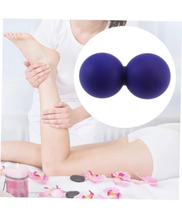 JeCompris 3-Pack Muscle Peanut Massage Balls - Acupressure & Fitness Roller - Dark Blue Silicone Yoga Peanuts for Foot Sole Relief - Buy Online on GoSupps.com