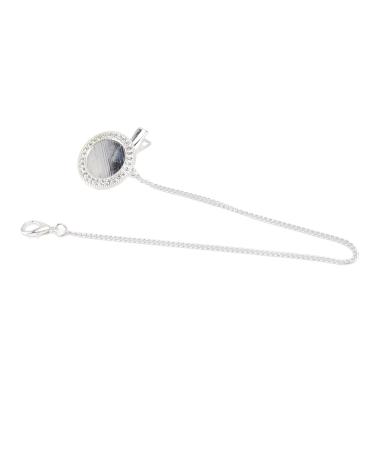 Bling Pacifier with Chain Clip | Stylish & Safe Silicone for 6-18 Months Babies (Silver M) - Buy Online on GoSupps.com