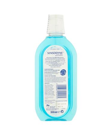 Sensodyne Cool Mint Mouthwash 500ml - Soothes Sensitivity, Freshens Breath - Buy Online on GoSupps.com