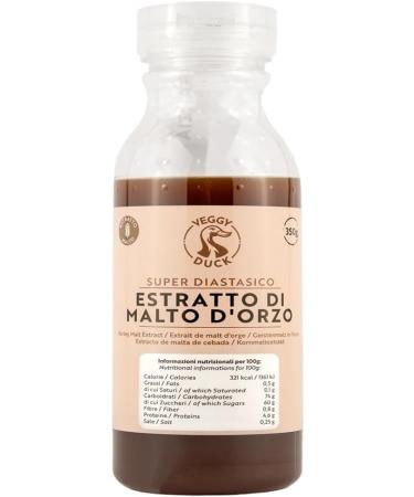 Veggy Duck - Diastatic Malt Extract (350g) | Barley Malt for Bread Making | High Diastatic Power | Also used as Natural Sweetener | Made in Italy B. Diastatic Malt Extract (350g) - Buy Online on GoSupps.com