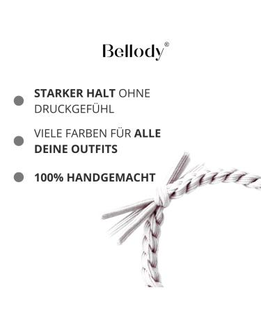 Bellody Original Hair Tie - Sundance Edition | Stylish Braided Hair Tie Set (4-Pack) - Strong Hold Women's Accessories - White Canyon - Buy Online on GoSupps.com