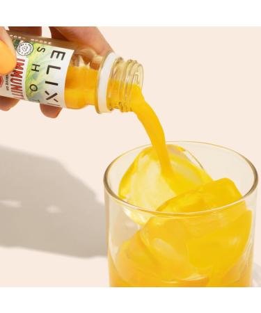 Elixir Shots, Immunity Daily Wellness Shot with Cold-Pressed Turmeric, Ginger, Orange and Black Pepper, No Added Sugars or Artificial Ingredients, USDA Organic, 12-pack Turmeric Ginger Orange 12 - Buy Online on GoSupps.com