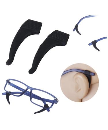 Veemoon 3 pairs of elastic glasses brick made of silicone glasses ear holder glasses slide anti-slip slipproof glasses holder glasses socks children's glasses man short-sighted glasses glass