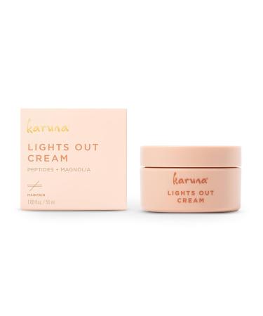Karuna - Lights Out Cream Nighttime Moisturizer Anti-Wrinkle Night Cream with Magnolia Fruit Peptides and Hyaluronic Acid for Balance Spot Remover and Line Remover for Deep Wrinkles 50 ml