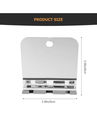 Frcolor Square Mirror Set - Bathroom Shaving Mirror with Razor Hook | Fog-Free Shower Mirror for Face & Cosmetics | Acrylic Travel & Home Use - Buy Online on GoSupps.com