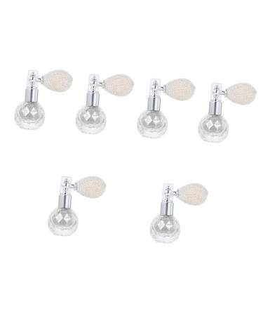 FOMIYES Glass Spray Bottle 6 pcs Vintage Makeup Nails Hair Bottle Pens Decoration Highlighter Beauty Light Highlighters Silverx6pcs mediumx6pcs