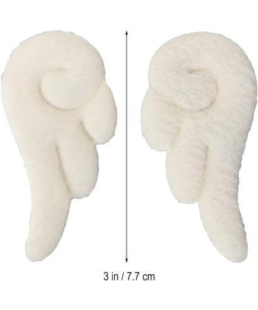 Lurrose 1 Pair of Angel Wings Hair Clip Plush Angel Wings Hair Clips Cartoon Hair Barrettes Cosplay Accessories for Girls Women (White) - Buy Online on GoSupps.com