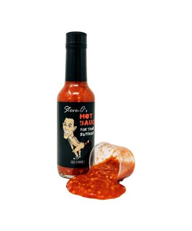 Steve-O's Hot Sauce For Your Butthole | Garlic Habanero Hot Sauce (5 oz) Hot Sauce 1 Bottle