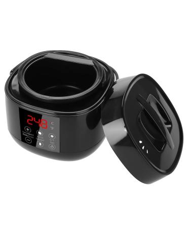 Anggrek Intelligent Home Wax Warmer Kit | LED Display Eyebrow & Body Waxing Set | Hair Removal Wax Beans & Applicator Sticks - Black - Buy Online on GoSupps.com