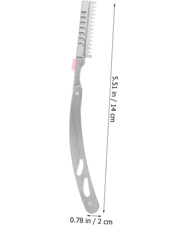 Beavorty 2ST Eyebrow Shape Tool & Vintage Steel Razor - Interchangeable Blade for Hairdressers & Beard Styling - Buy Online on GoSupps.com