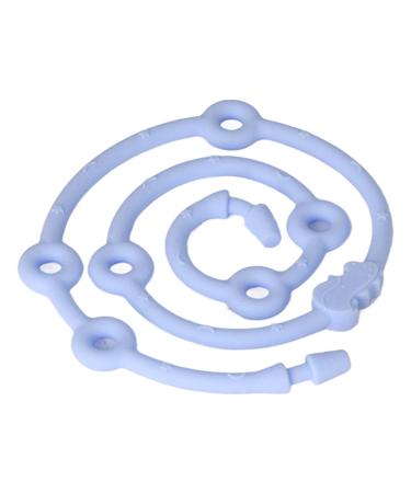 Rvsky baby pacifier holder baby pacifier band Food -safe silicone material beißring soft stretchy baby pacifier holder (blue)