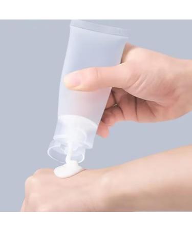 Qyzt 20-Pack 30ml Refillable Travel Tubes for Cosmetics - Soft Plastic Sample Bottles with Hinged Lid for Lotion Shampoo Shower Gel & More - Buy Online on GoSupps.com