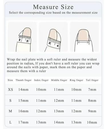 French Almond Ombre Handmade Press On Nails Long Acrylic False Nail Tips InNail enhancement false nails (Color : XS) - Buy Online on GoSupps.com