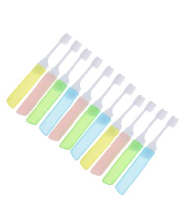 Gatuida 12th trip toothbrush adult folding tool tongue cleaner tongue tongue scraper scraper toothbrush for sensitive gums household appliances dental care travel brush pp pocket travel