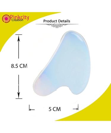 Natural Stone Triangle Gua Sha Board - Jade Scraper Tool for Body Spa & Face Lift | Reduce Puffiness & Tighten Skin - Buy Online on GoSupps.com