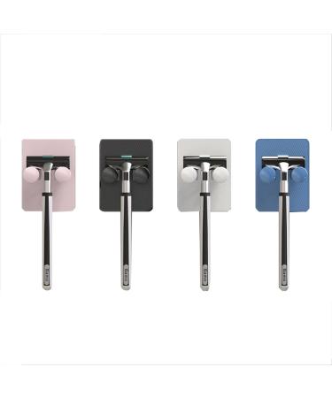 Self-Adhesive Razor Holder - Punch-Free Wall-Mounted Rack for Cosmetics & Bathroom Storage - White - Buy Online on GoSupps.com
