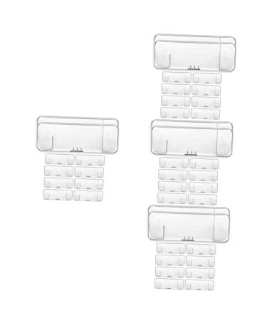 FRCOLOR 40 STK razor storage box razor case case case for safety razor portable razor bag manual razor razor shaver container shaver holder plastic manual travel