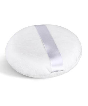 Sibba Large Loose Powder Puff - Ultra Soft Washable Velour Makeup Tool for Face & Body - 5.12 Inch Reusable Powder Puff with Ribbon - Buy Online on GoSupps.com