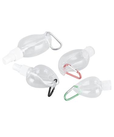 Portable Travel Bottles Set - 50ml Leakproof Keychain Bottles for Soap Shampoo & Conditioner - Refillable Transparent Plastic - Buy Online on GoSupps.com