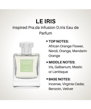 Inspired by Pr*da's Infusion D'iris Eau de Parfum Le Iris EDP Long Lasting 12-14 Hours Perfume Spray for Women Unisex All Skin Types - Cruelty Free - 0.33 oz 10ml Inspired by Pr*da's Infusion D'iris 0.33 Fl Oz (Pack of 1) - Buy Online on GoSupps.com