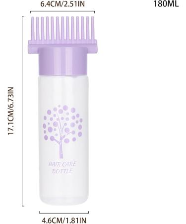  bellv Comb bottle applicator 180 ml hair oil bottle comb hair coloring products water liquid Bellv oil - Buy Online on GoSupps.com