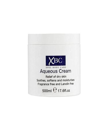 XBC Aqueous Cream Emollient 500ml Large Tub Relief for Dry Skin - Buy Online on GoSupps.com