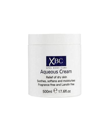 XBC Aqueous Cream Emollient 500ml Large Tub Relief for Dry Skin