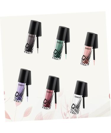 FOMIYES 6pcs Liquid Glitter Eyeshadow Sparkling Liquid Eyeliner Eye Shadow Shiny Flash Liquid Eyeshadow - Buy Online on GoSupps.com