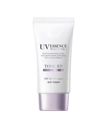 Illuminating Sunscreen - 50ml Face Primer Oil-Free Daily Makeup Base Lightweight Moisturizing Skin Shield Antioxidant Complex with Vitamin C and Other Ingredients | Use