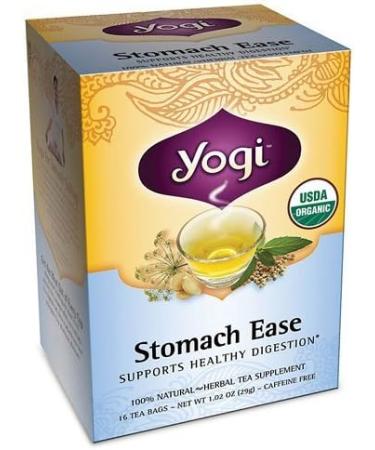 Yogi Tea Herbal Teas Stomach Ease Certified Organic 16 tea bags 1797 - Buy Online on GoSupps.com